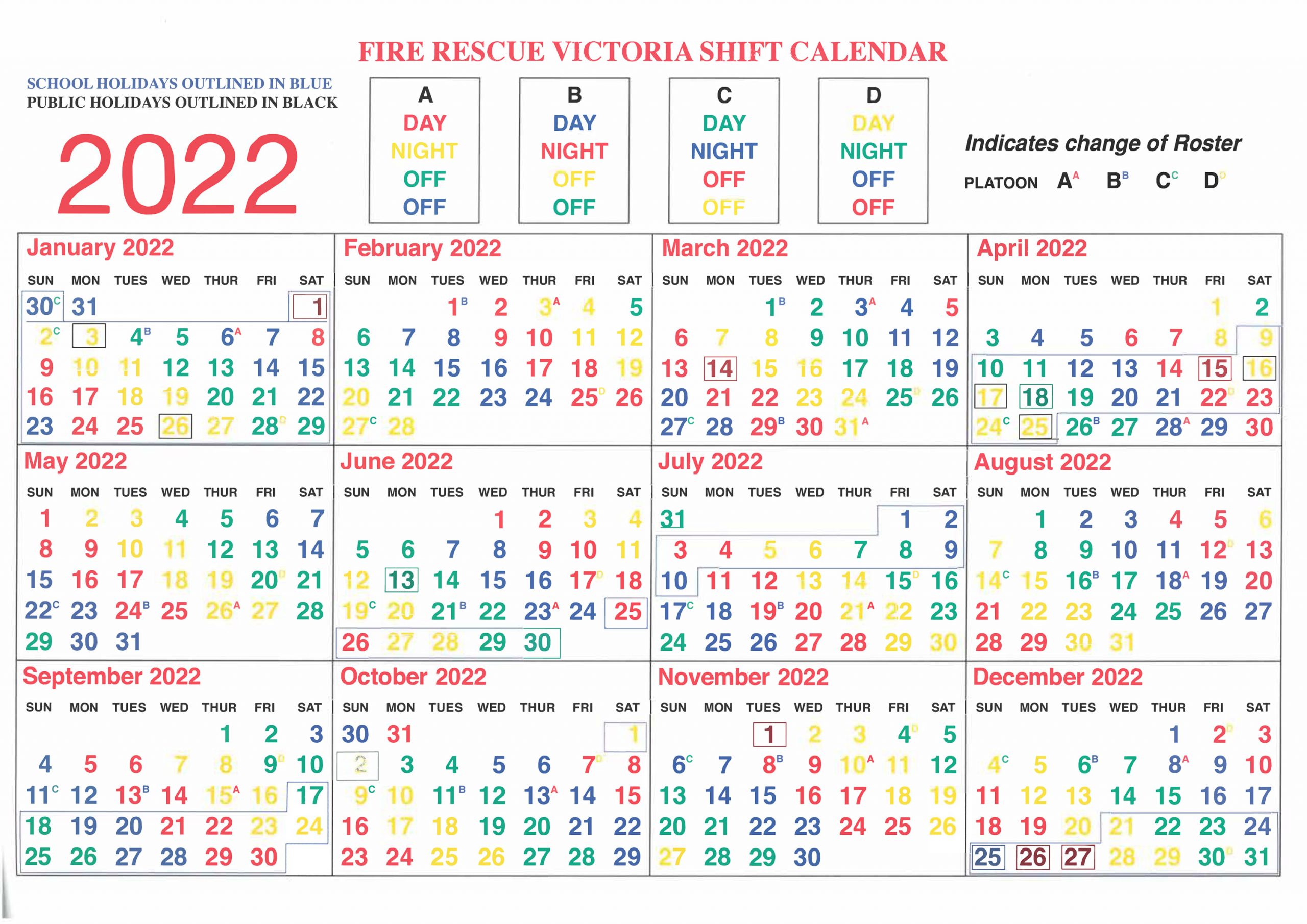Fire Service Shift Calendar 2021 Shop voxmusica be